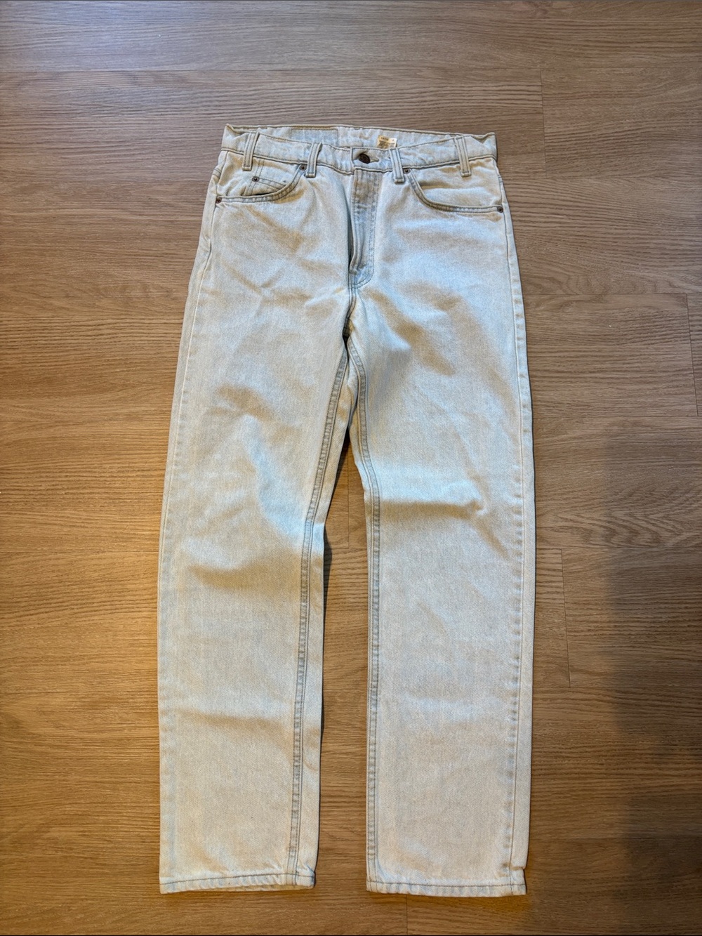 VTG Levi’s 505 Men’s 32x30 (31x29) Orange Tab Light Wash 90’s Distressed Denim